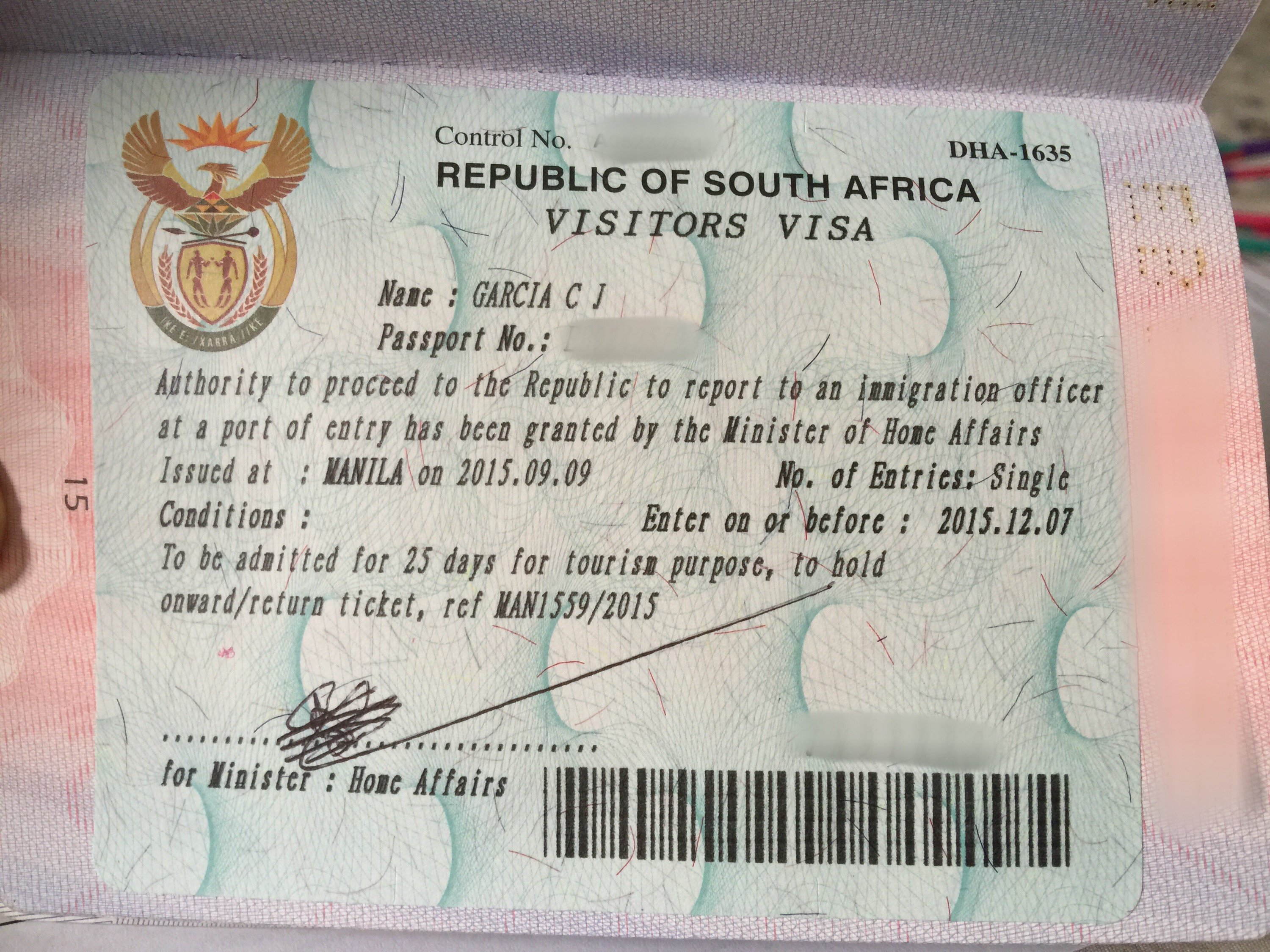 Visa For Travel To South Africa 29